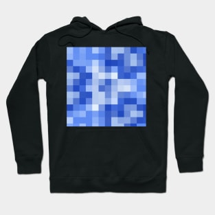 Mosaic of Abstract Blue Triangle Hoodie